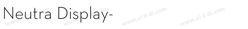 Neutra Display字体转换